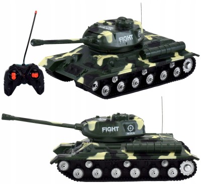 TANCH RC DE DIMENSIUNI MARI CU TELECOMANDĂ, BATERIE, LUMINI, SUNET, TURN ROTATIV foto