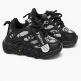 Cumpara ieftin Adidasi negri cu luminite - Super Style (Marime Disponibila: Marimea 22)