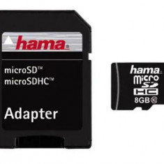 Card de memorie Hama micro SDHC 8GB, Clasa 10 + Adaptor