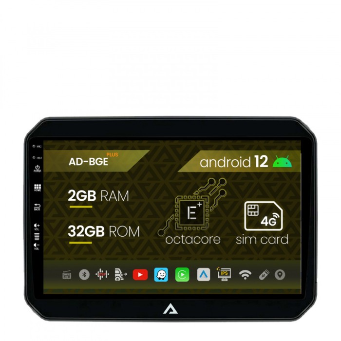Navigatie Suzuki Ignis (2016+), Android 12, E-Octacore 2GB RAM + 32GB ROM, 9 Inch - AD-BGE9002+AD-BGRKIT308