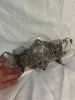 BOMBONIERA ARGINT 800 - Jardiniera + Crystal - Sec. XIX - Rococo Style, Ornamentale