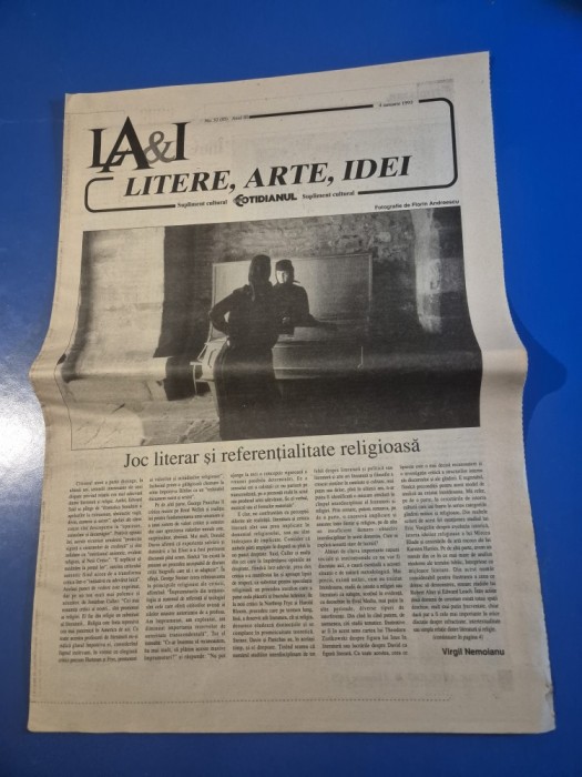 ziarul litere ,arte , idei - 4 ianuarie 1993 - articol franco zeffirelli