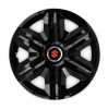 Set 4 capace roti hubcaps fast black R15 pentru gama auto Suzuki, Autohelix MSA