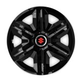 Cumpara ieftin Set 4 capace roti hubcaps fast black R15 pentru gama auto Suzuki, Autohelix MSA
