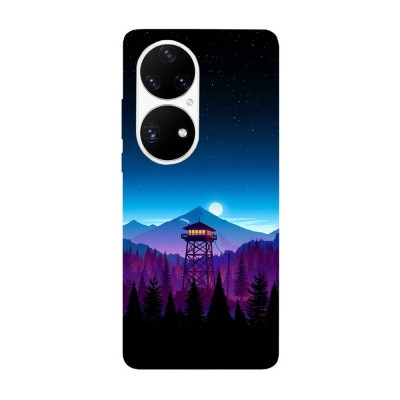 Husa compatibila cu Huawei Nova Y70 model Firewatch Tower, Silicon, TPU, Viceversa foto