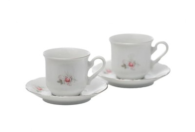 Serviciu cafea portelan 6 persoane 95 ml, Thun Constance decor floral - CSSCF-12 foto