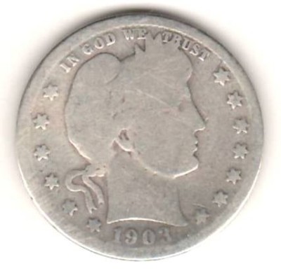 SV * Statele Unite QUARTER DOLLAR / 25 CENTS 1903 foto