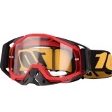 Ochelari Moto ATV / Enduro / Cross, FIXATO, Lentila Transparenta, Rama Negru cu Rosu