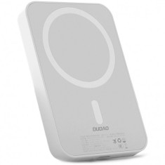 Baterie Externa Wireless Dudao K26, 10000mAh, 20W, PD + FQI, 1 x QI - 1 x USB-C, Alba