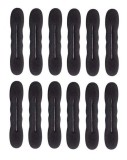 Cumpara ieftin Set 12x Clema accesoriu elastic universal de prins parul 22 cm - Negru