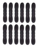 Set 12x Clema accesoriu elastic universal de prins parul 22 cm - Negru