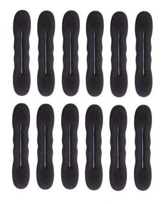 Set 12x Clema accesoriu elastic universal de prins parul 22 cm - Negru foto