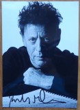 Autograf al celebrului compozitor american Philiph Glass pe fotografie mare