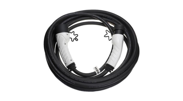 VHBW Cablu de &icirc;ncărcare pentru mașini electrice, hibride plug-in - Cablu tip 2 la tip 2, trifazat, 32 A, 22 kW, 10 m