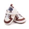 Adidasi albi cu insertii maro - Stock (Marime Disponibila: 3-6 luni (Marimea 18