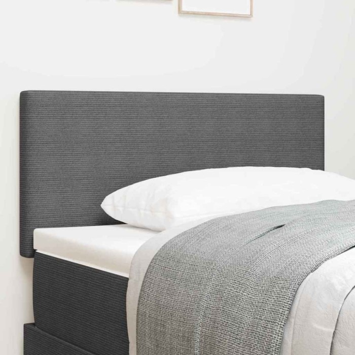 vidaXL Tăblie de pat cu LED, model simplu, gri deschis, 80 cm, raiat