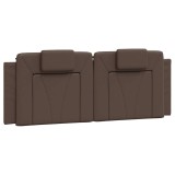 Cumpara ieftin Perna pentru tablie pat, Viana, maro, 120 cm, piele artificiala