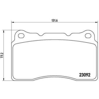 Placute frana Renault Megane 3 Coupe (Dz0/1) 11.08-09.16, Fata, BREMBO foto