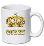 Cana alba personalizata &quot;Queen&quot;, INOVATIX&reg;. 330ml