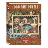 Puzzle 1000 piese - din lemn CUPBOARD GARDEN, Art Puzzle