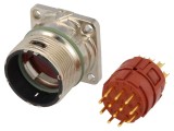 Conector M23 Soclu 12 Pin Lipire Drept Aurit IP68
