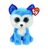 Catel Husky albastru - plus Ty, 24 cm