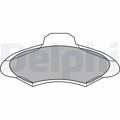 DELPHI LP1139 set placute frana,frana disc foto