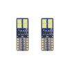 Set becuri auto cu LED CANBUS compatibil T10e W5W 8 SMD Alb 12 24V, destinat competitiilor auto sau off-road, Amio