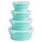 Set 4 caserole rotunde Teesa, 4 piese, materiale non-toxice, fara BPA