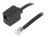 Cablu Telefon RJ12 6m Negru