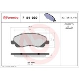 Placute frana Chrysler 200 Cabriolet, Sebring (Js), Sebring Cabriolet (Js); Citroen C4 Aircross; Dodge Avenger Saloon, Caliber, Journey; Fiat Doblo B, BREMBO