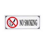 Sticker autoadeziv No smoking, CRT, Din PVC, 12 cm x 29 cm