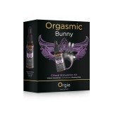 Kit ORGIE Orgasmic Bunny, Vibrator Iepuras cu 10 Moduri Vibratie si Orgasm Drops, Negru