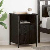 vidaXL Dulap de noapte 2 pcs Stejar Negru 40 x 42 x 60 cm 881837