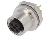 Conector M12 soclu PIN 4 mamă A-DeviceNet CANopen THT
