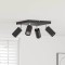 Spot de tavan 4 Way Reglabil Negru GU10