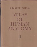 R.D. Sinelnikov - Atlas of Human Anatomy, Vol. 2, Editia 1989, Carti Medicina, 439 Pagini, Stare Buna, Cartonata, Limba Engleza, Dimensiune 21x28cm