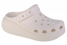 Papuci flip-flop Crocs Classic Crush Clog 207521-100 alb foto