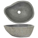 Cumpara ieftin Chiuveta din piatra de rau, (37-46)x(29-36) cm, oval