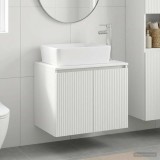 Cumpara ieftin Dulap pentru Chiuveta de Baie Alb 62,5 x 44,5 x 80 cm