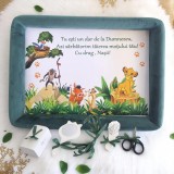 Cumpara ieftin Tavita Mot, Buretata din Catifea cu 6 Piese - Lion King Simba Verde - TPT95