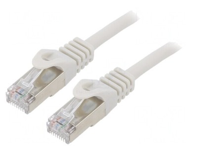 Cablul de rețea Patch Cord F/UTP Cat6 10m PVC Gri RJ45 foto