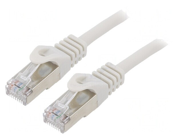 Cablul de rețea Patch Cord F/UTP Cat6 10m PVC Gri RJ45