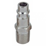 Conector rapid pneumatic 1/4 inch M din otel nichelat Raider QC05