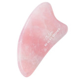 Cumpara ieftin Piatra Gua Sha pentru masaj facial din quartz roz, Meloni Care
