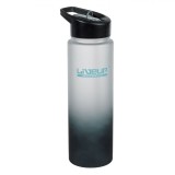 Sticlă Apă Sport, Live Up, Ombre, Capacitate 0,7L, Alb/Negru, Plastic, Oem