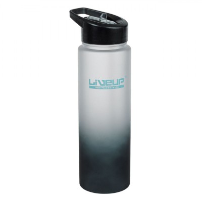 Sticlă Apă Sport, Live Up, Ombre, Capacitate 0,7L, Alb/Negru, Plastic foto