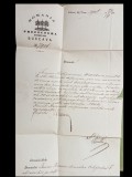 Scrisoare trimisa de prefectul de Suceava senatorului Iancu Prajescu 1871