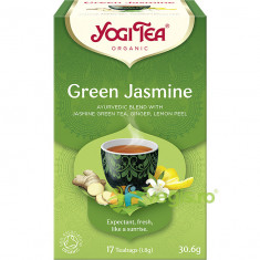 Ceai Verde Green Jasmine cu Iasomie si Ghimbir Ecologic/Bio 17dz - 30.6g