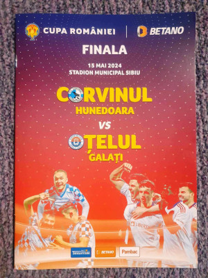 Program meci Corvinul - Otelul Galati, finala Cupei Romaniei 15 Mai 2024, 16 pag foto